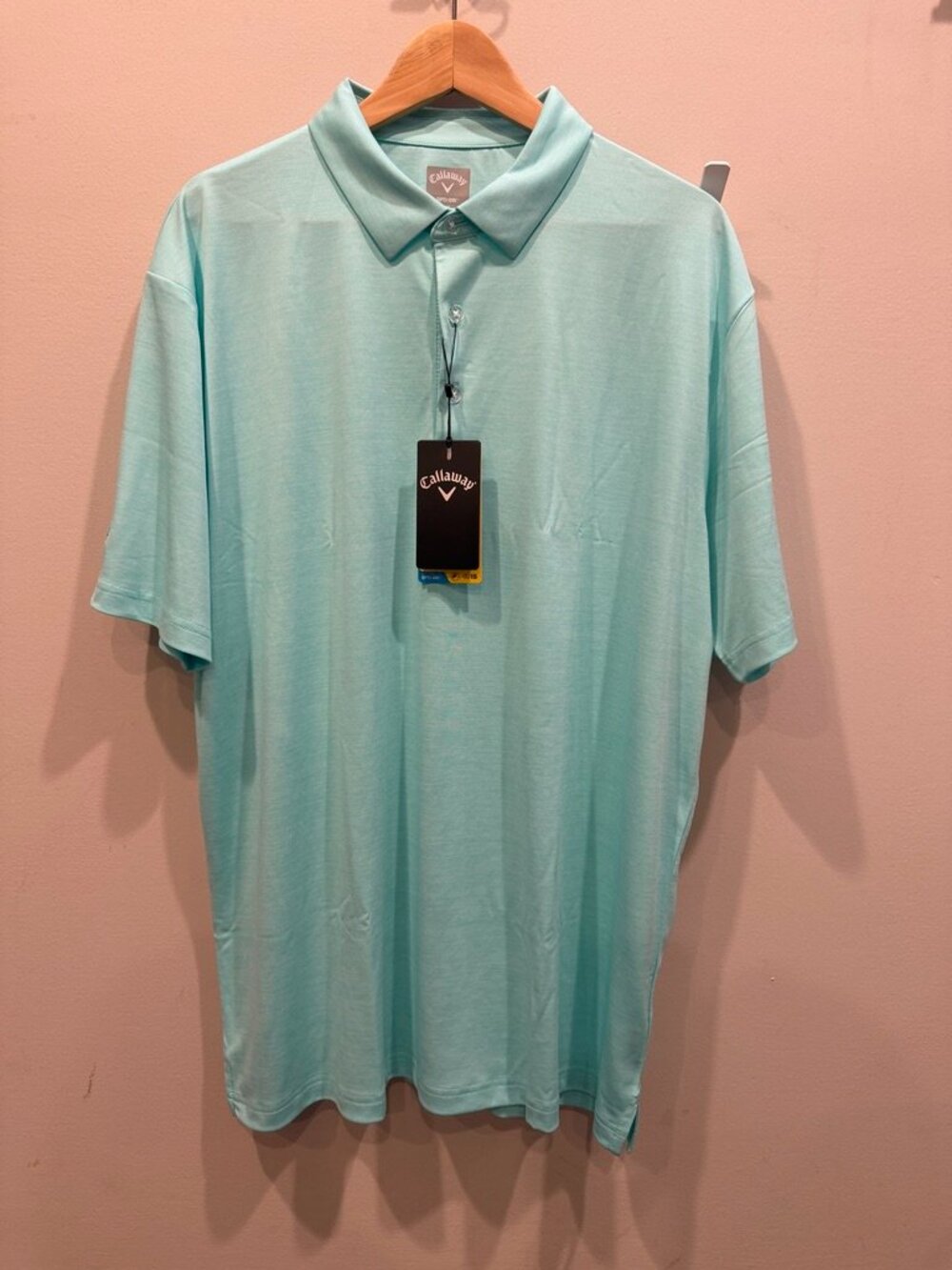 Callaway Golf Polo — Men's XL, Aruba Blue, NEW with Tags